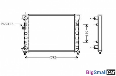 Радиатор охлаждения termal 545187JP
