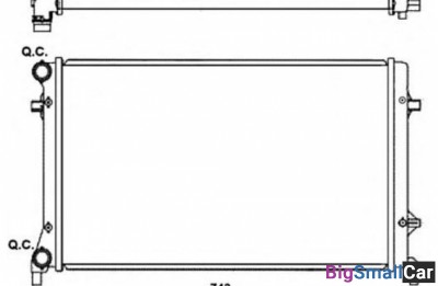 Радиатор охлаждения SAT sgvw0004