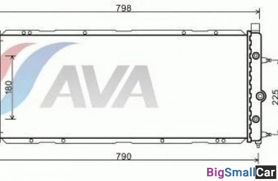 Радиатор охлаждения patron PRS3246 720 X 380 33мм