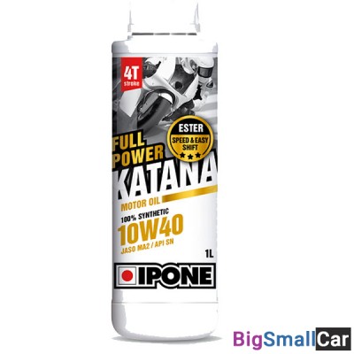 Масло моторное IPONE 4T FULL POWER KATANA SYNTHETIC 10W40 1L 17696