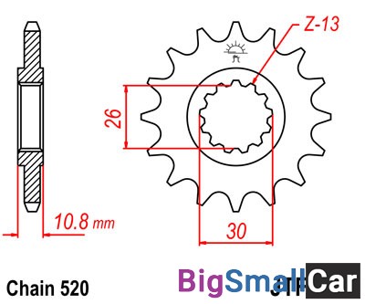 Звезда ведущая JT JTF1579.16  520 - купить Перми