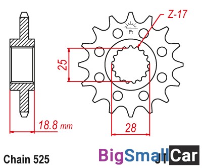 Звезда ведущая JT JTF704.15 - купить Перми
