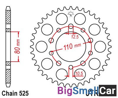 Звезда ведомая JT JTR1332.46 - купить Перми