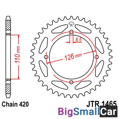 Звезда ведомая JT JTR1465.47 - купить Перми
