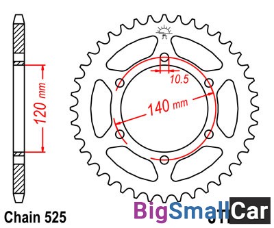 Звезда ведомая JT JTR498.40 - купить Перми