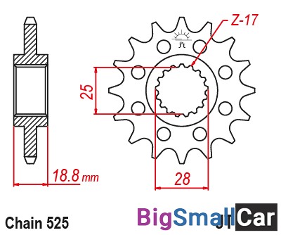 Звезда ведущая JT JTF405.20 - купить Перми