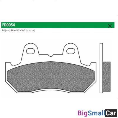 Тормозные колодки New Fren FD0054TS - купить Перми