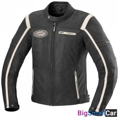 Куртка кожа IXS SHAWN 54 blk/wh X73714-038-54 - купить Перми
