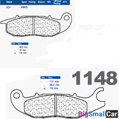 Тормозные колодки CL 1148XBK5 - купить Перми