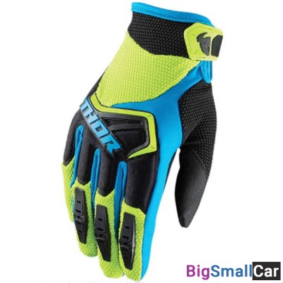 Перчатки THOR S8 Spectrum blk/greenl/blue 2XL 3330-4649 - купить Перми